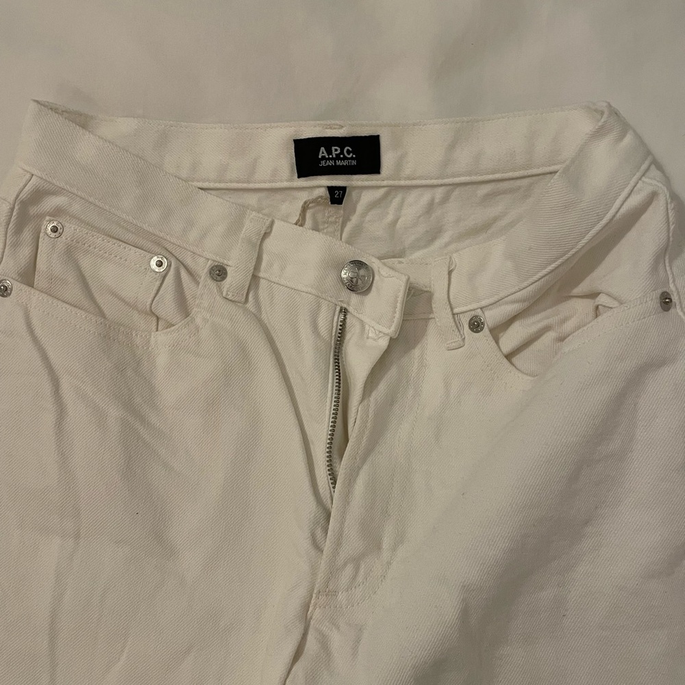 APC white jeans size 27